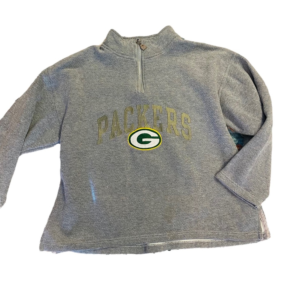 Vintage 90's NFL Green Bay Packers 1/4 Zip Sweatshirt | Pro Player L